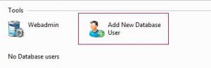 Add New Database User